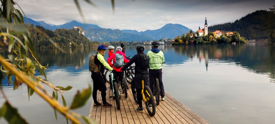 Biking in Slovenia Lake Bled